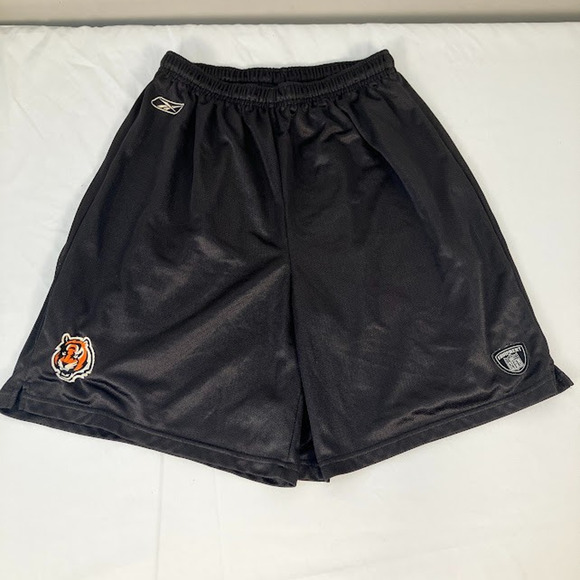 Cincinnati Bengals Throwback Logo On Field Practice Shorts Black L NFL Football - Picture 1 of 10